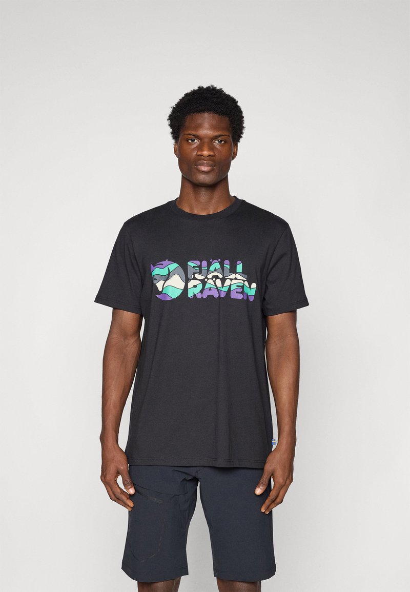 Fjällräven LOGO - Μπλουζάκι με στάμπα - black