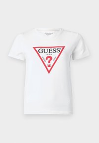 SLIM ICONIC - Print T-shirt - pure white