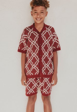 Next, REGULAR FIT - TEXTURED SET - Shorts - burgundy red