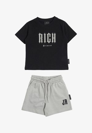 John Richmond, COMPLETO BAMBINO SET - Pantaloni sportivi - nero-grigio