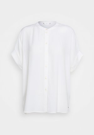 CREPE BLOUSE - Button-down blouse - ecru