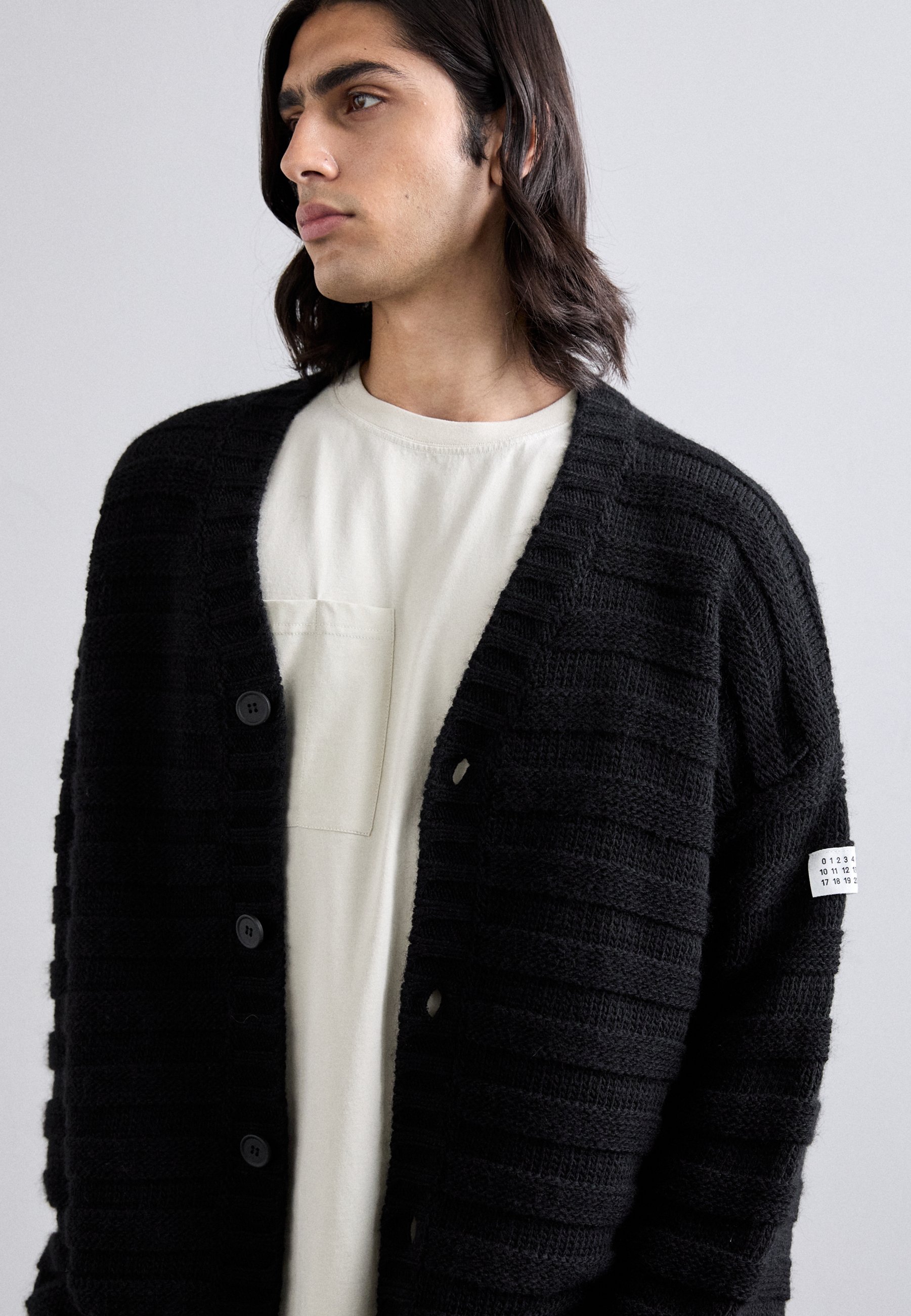 MM6 Maison Margiela CARDIGAN - Cardigan - black - Zalando.ie