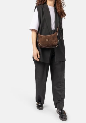 CLIO, CHARLY MINI SUEDE - Handbag - chocolate