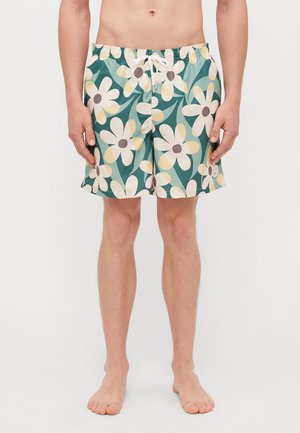 TEA DAISY TRIP FLORAL PRINTED SWIM TRUNKS - Short de bain - green