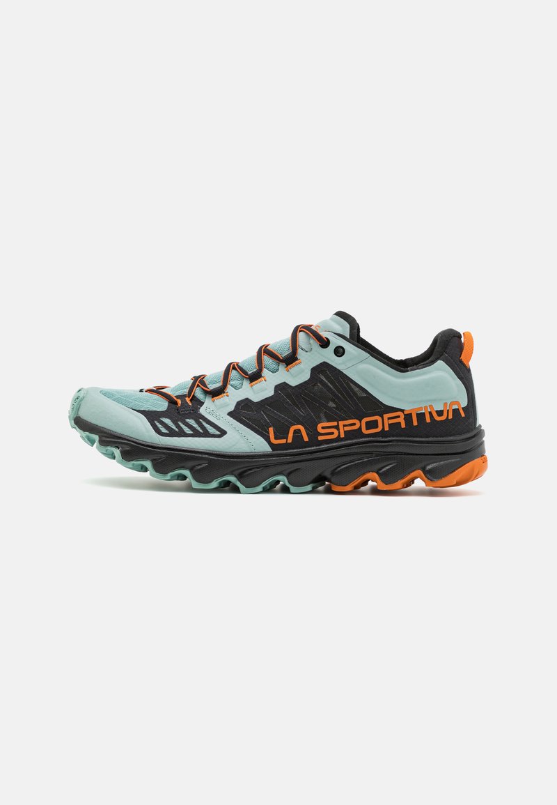 La Sportiva - HELIOS III - Trail running shoes - black/hawaiian sun, Enlarge