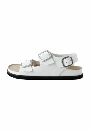 Next REGULAR FIT - FOREVER COMFORT BACK STRAP - Platforminiai sandalai - white leather