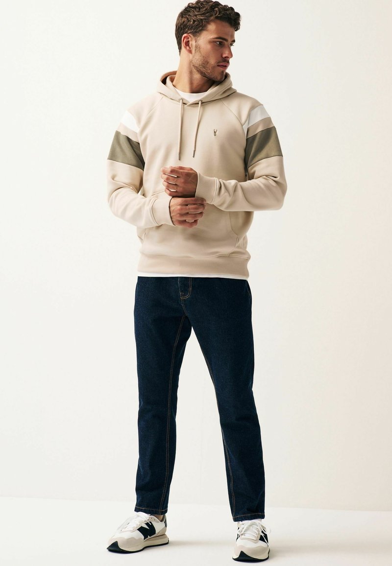 Next DIP DYE OVERHEAD - Hættetrøje - ecru white