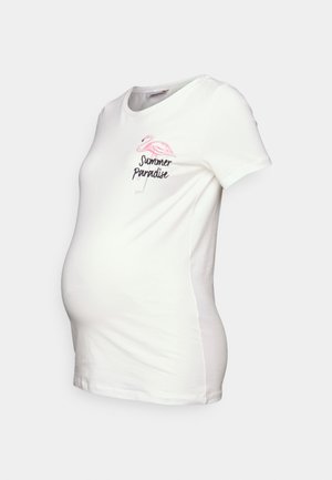 MAMALICIOUS MLFELIZ - T-shirts print - snow white