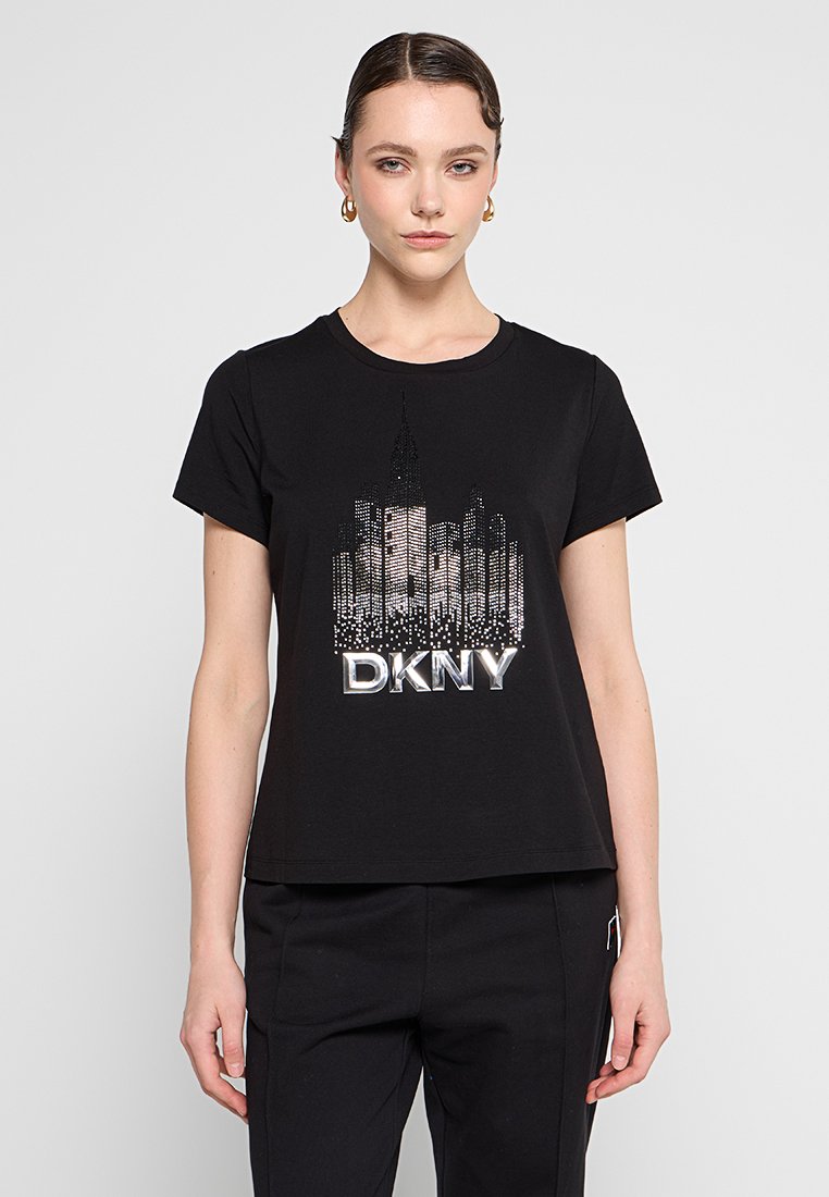 DKNY T-shirt print zwart