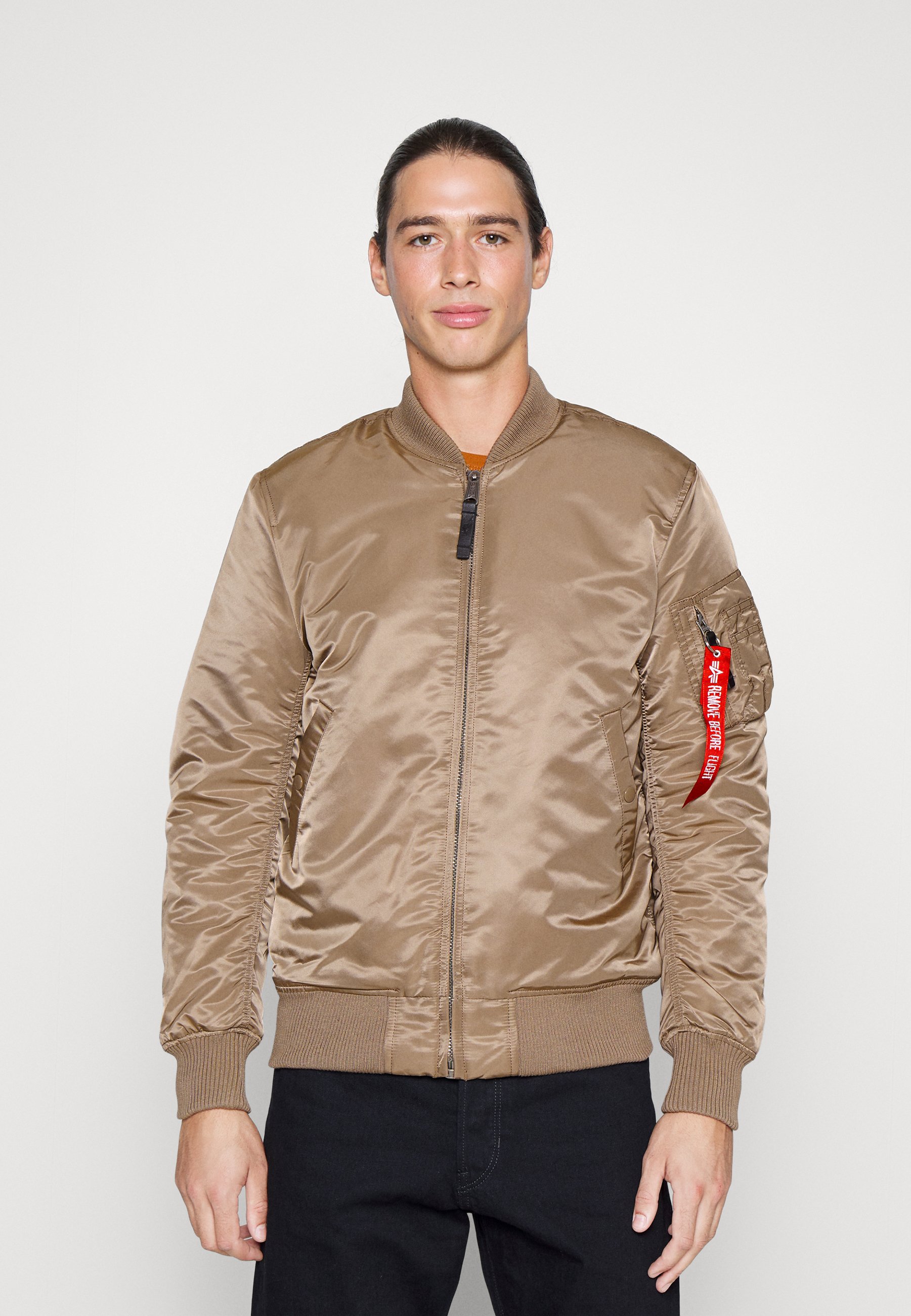 Alpha Industries Bomber Jacket - taupe/beige - Zalando 