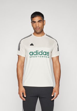 adidas Sportswear TIRO - T-shirt con stampa - alumina/collegiate green