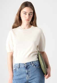pure cashmere PUFF SHORTSLEEVE - Pulóver - white