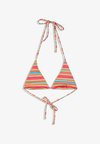 STRIPED HALTER BIKINI TOP - Haut de bikini - light pink