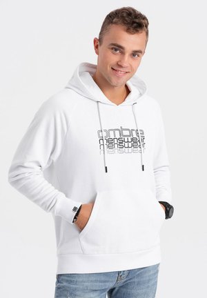 HOODED - Luvtröja - white
