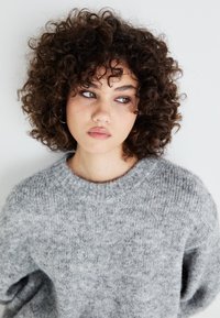Gina Tricot BOXY SWEATER - Džemperis - grey melange