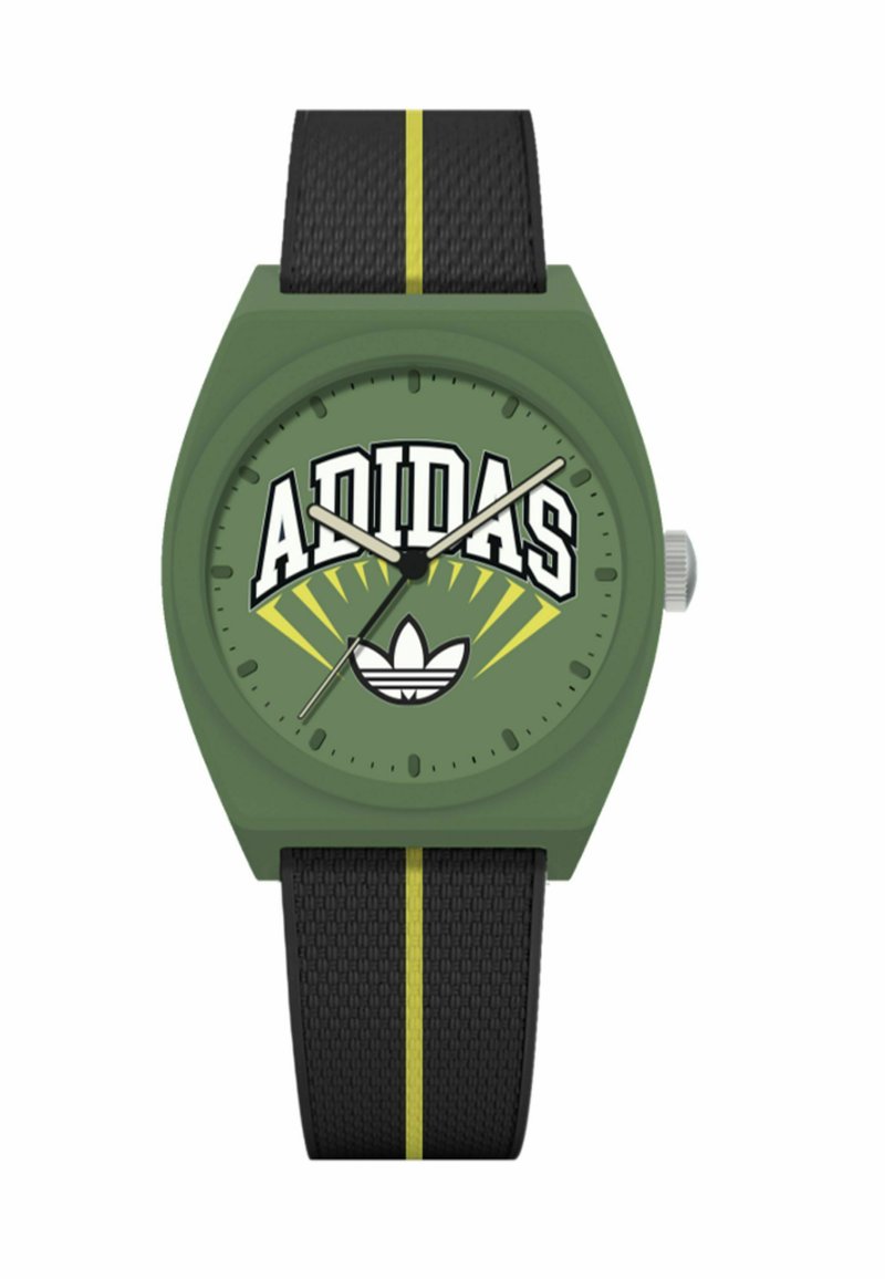 adidas Originals Orologio black and green/nero