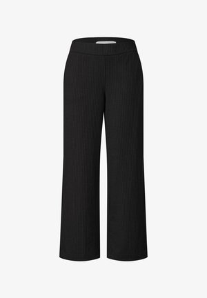 Street One Studio, WIDE LEG HOSE IN RIPPSTRUKTUR - Bukser - black