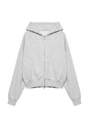 PULL&BEAR, ZIP-UP - HOODIE - Sweat zippé - light grey