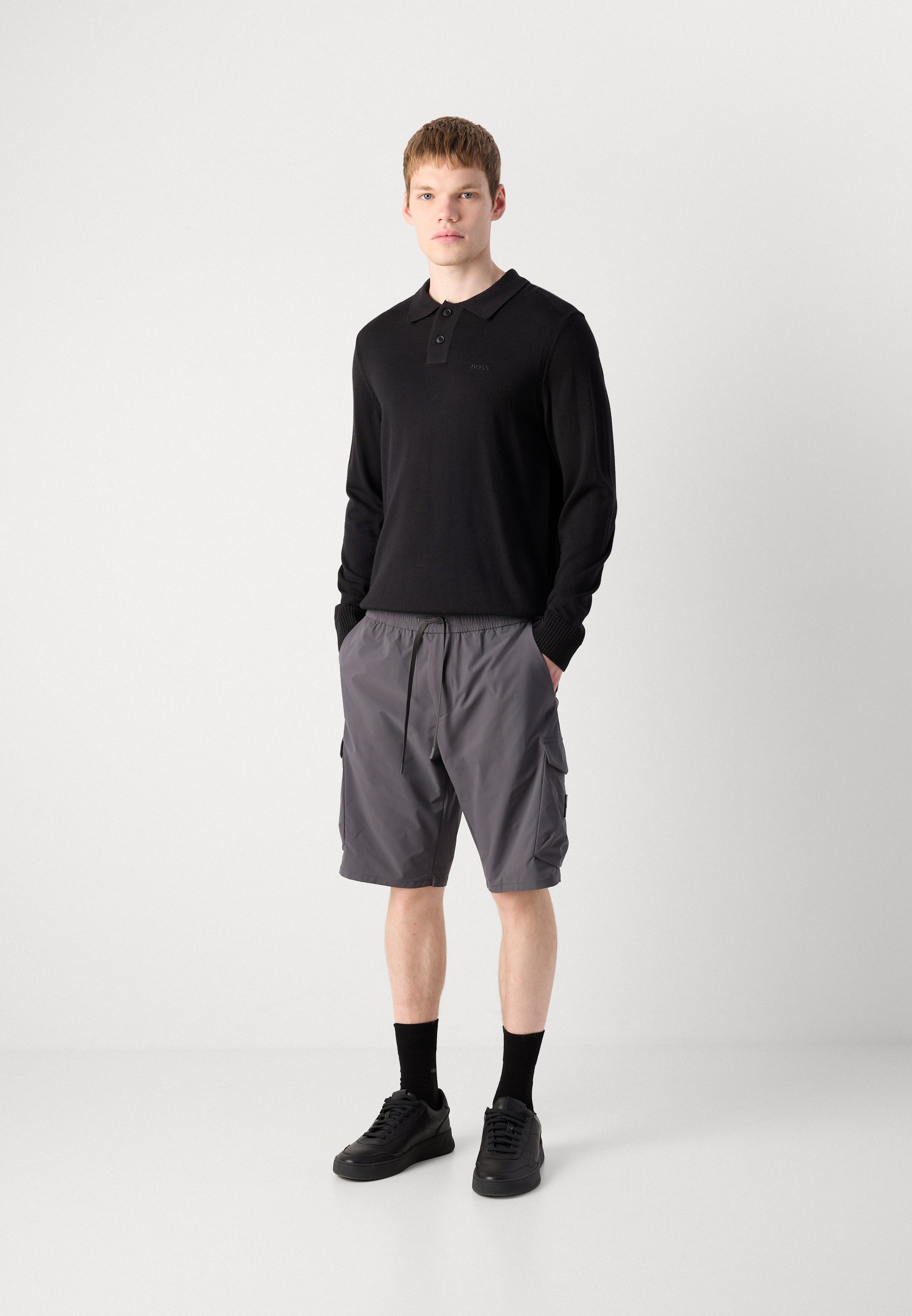 BOSS URBANEX CARGO - Shorts - dark grey - Zalando.co.uk