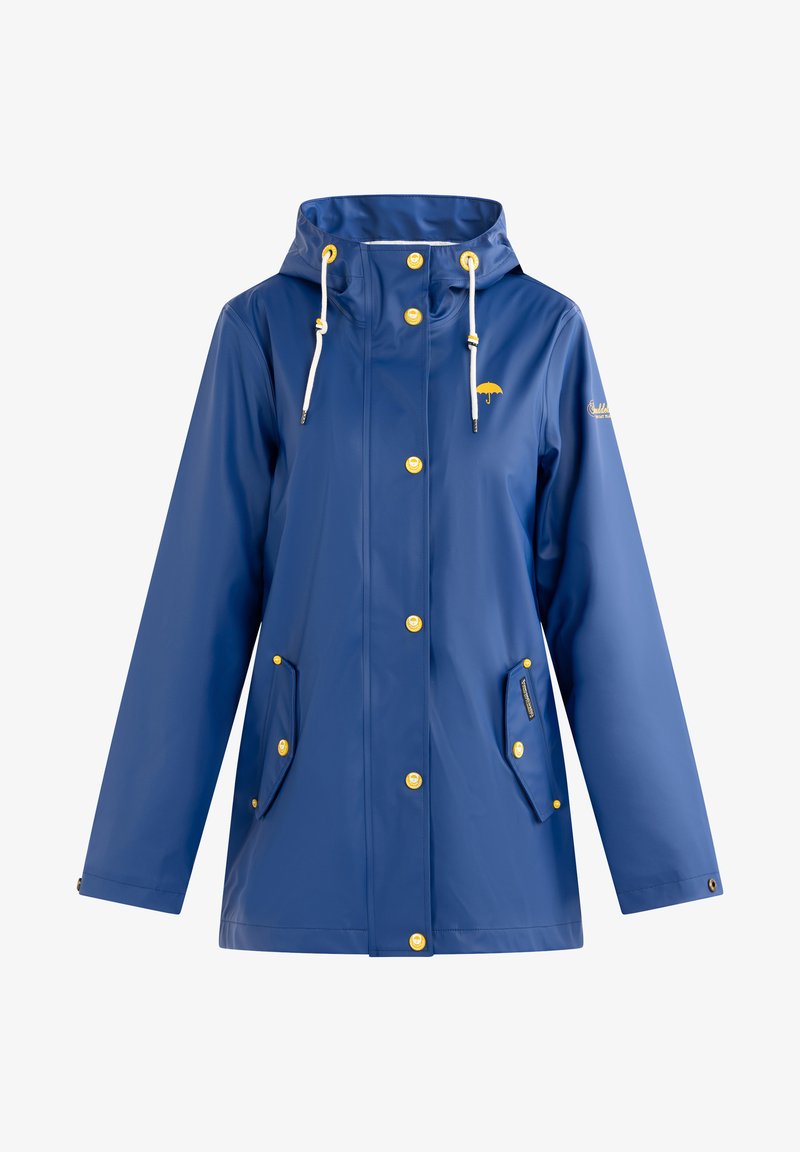Pastellmint Blau Schmuddelwedda Parka Wasserdichte Regenjacke