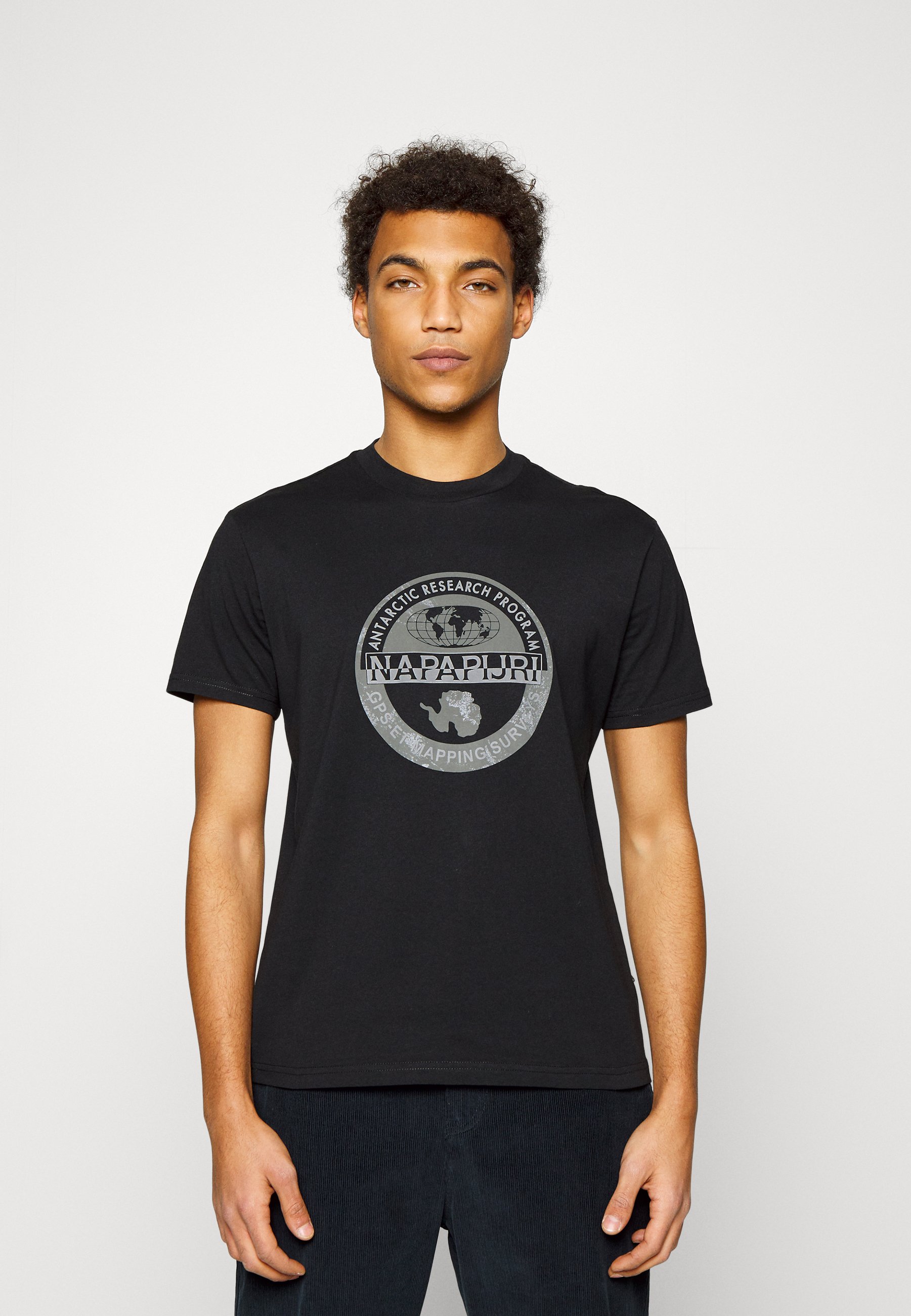 T-Shirt Uomo Classica In Misto Cotone – Grigio Argento, Colletto 17.5, Con Tasca E Chiusura Frontale