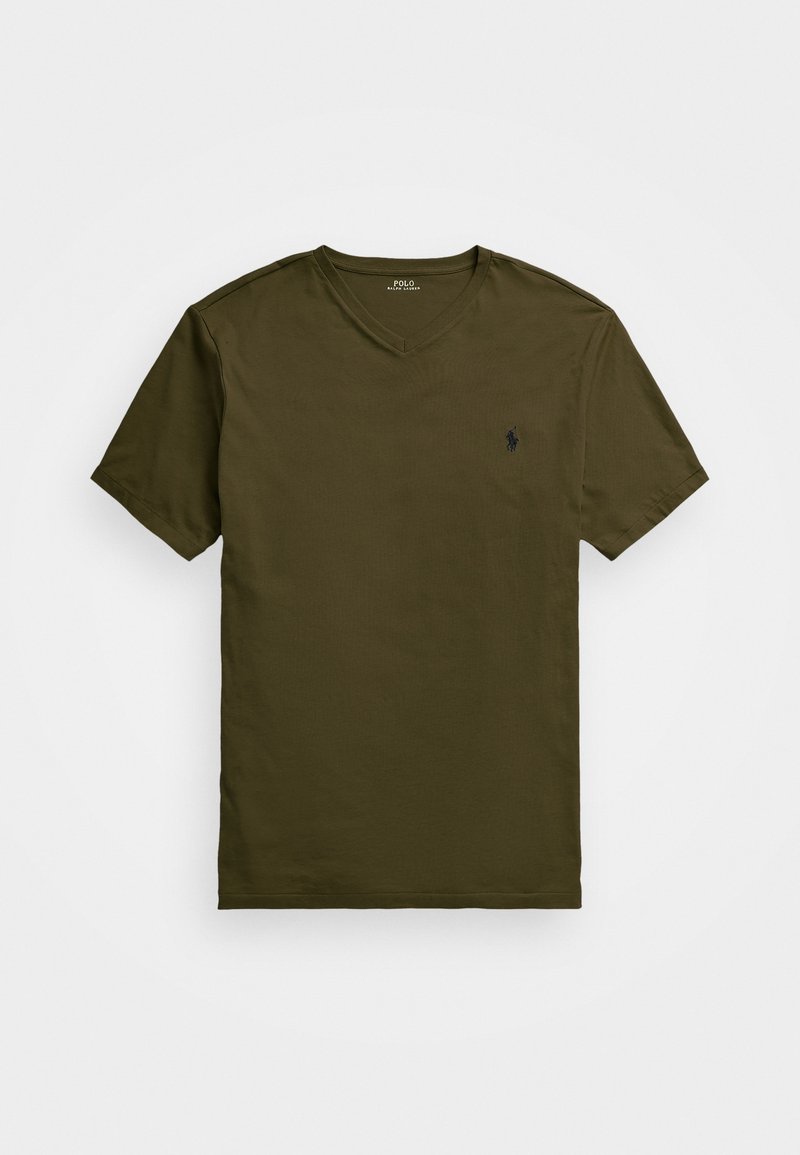 Polo Ralph Lauren Big & Tall JERSEY V-NECK T-SHIRT - Camiseta básica - company olive