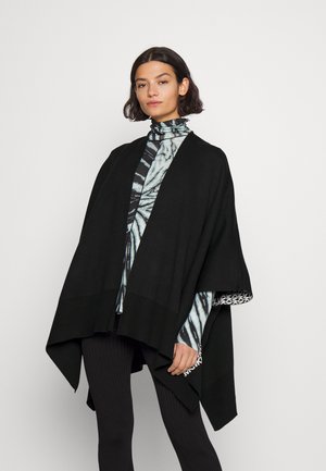 REVERSIBLE LOGO PONCHO - Pončo - black