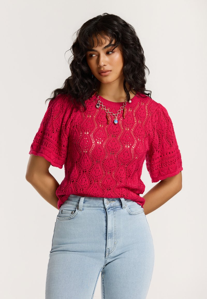 Shiwi - HANNAH - Print T-shirt - red cerise, Enlarge