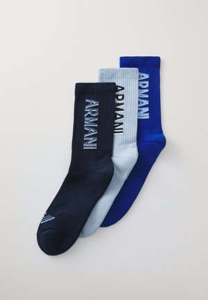 Emporio Armani SOCKS 3 PACK - Calcetines - blue/ashlei/ultramarine