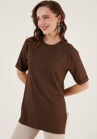 LELA Slim Fit - Bluza - dark brown