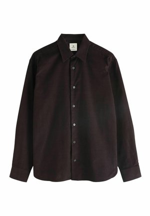 REGULAR FIT - LONG SLEEVE CORD  - Shirt - chocolate brown