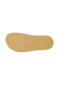 Suola di scarpa in gomma, di colore marrone chiaro, con un motivo di texture ondulato e un design a punta arrotondata, adatta per calzature casual. Presenta una finitura liscia.
