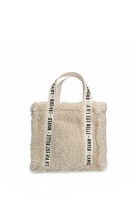 Manfield MINI-SHOPPER IN TEDDY-OPTIK - Handtas - beige