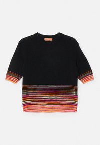 CREW NECK  - Trükipildiga T-särk - black