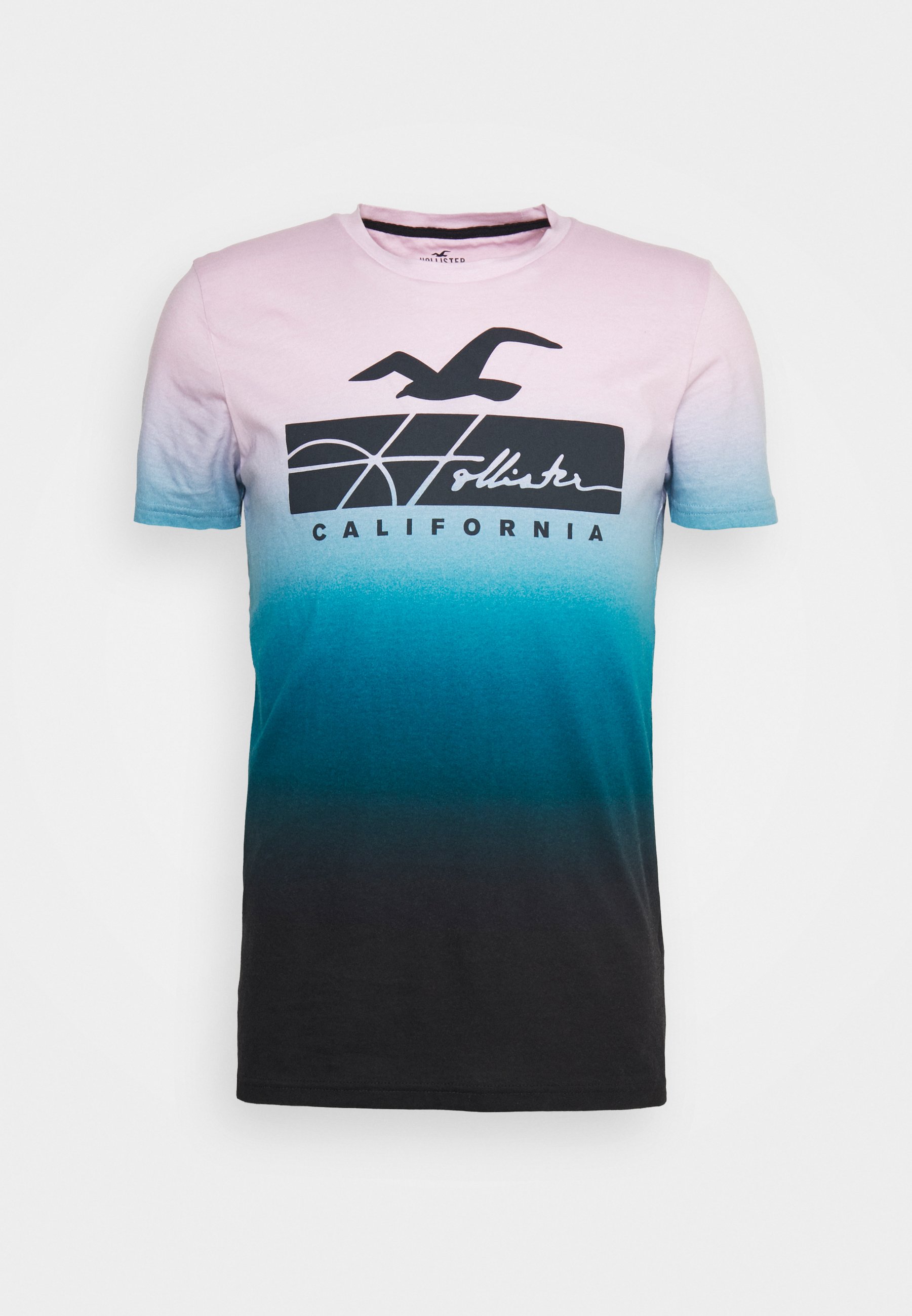 Print T-shirt - pink/navy ombre/pink 