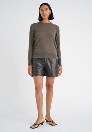 LUKKAIW CREW NECK - Trui - brown melange