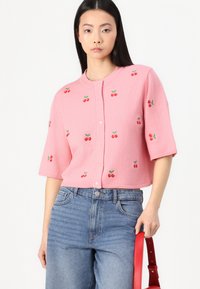 Object OBJTHESS SLEEVE CARDIGAN - Jopica - rose elegance