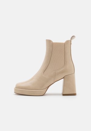High Heel Stiefelette - beige
