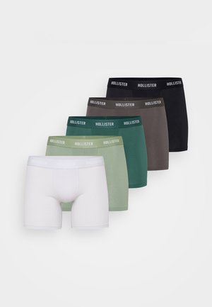 LONGER LENGTH SOLIDS 5 PACK  - Úzke boxerky - light grey/green/black