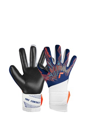 PURE CONTACT - Goalkeeping gloves - premi blu/electr oran/blc
