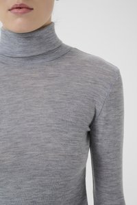 Gestuz NINIA ROLLNECK - Strikkegenser - grey