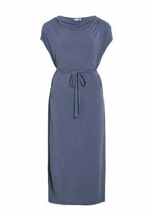 VILA, VIMODALA WASSERFALL-AUSSCHNITT - Vestido ligero - vintage indigo