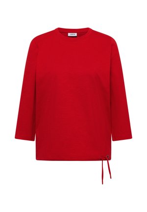 Cecil, SOLID-COLOUR 3/4-SLEEVE ROUND-NECK SHIRT - T-shirt à manches longues - flame red