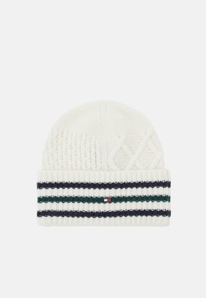FLAG CABLE BEANIE UNISEX - Bonnet - ivory