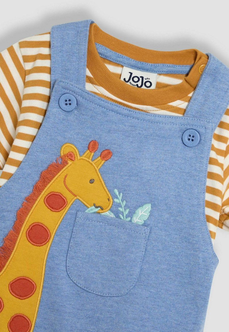 JoJo Maman Bébé REGULAR FIT 2-PIECE SET Peto blue giraffe