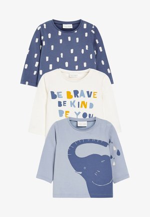 3 PACK - T-shirt à manches longues - blue