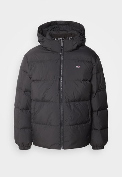 WATER REPELLENT DOWN HOODED JACKET - Doudoune - black