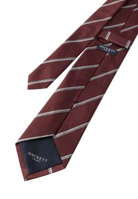 Hackett London UNEVEN FINE STR - Cravatta - burgundy red