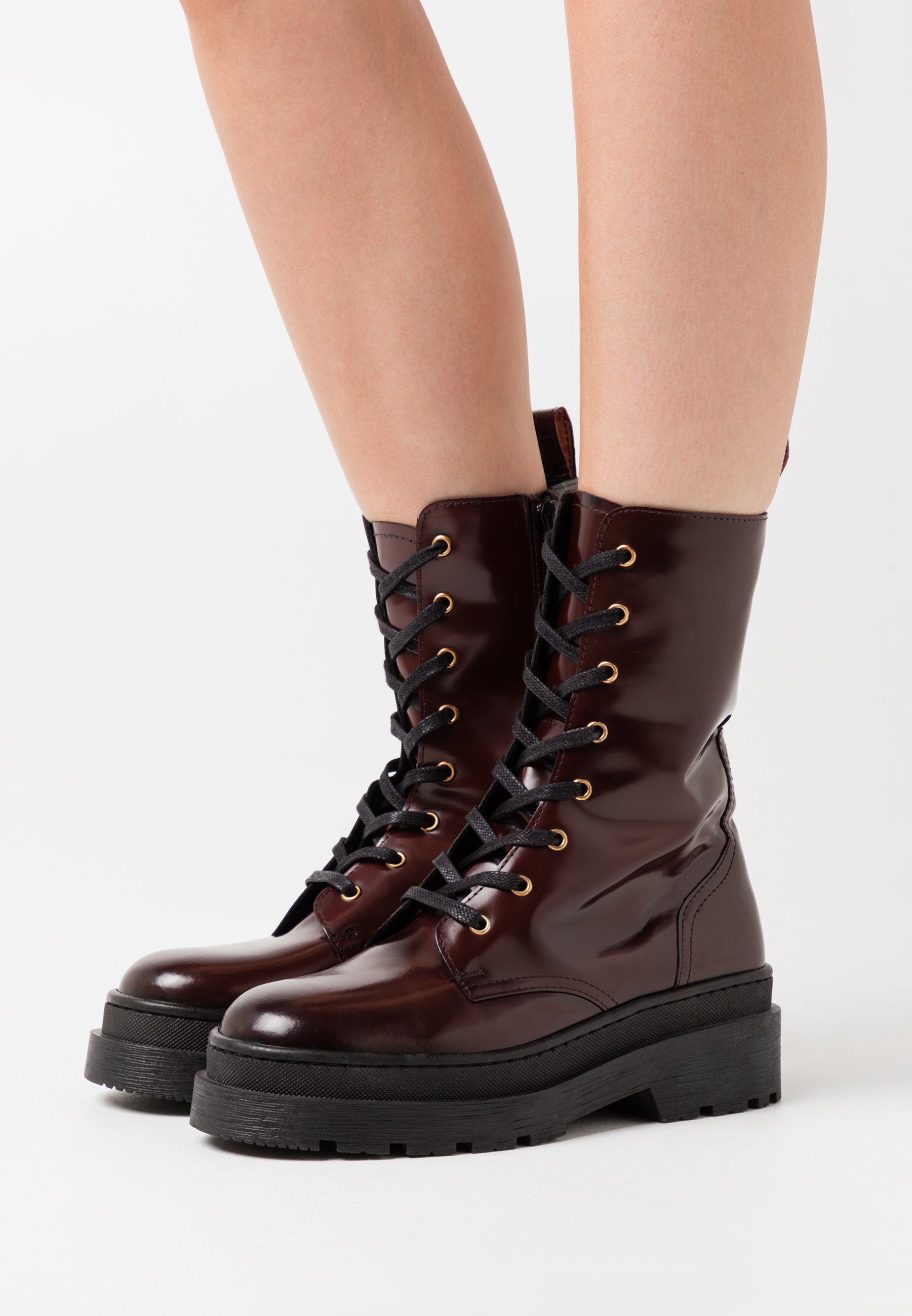 Scotch \u0026 Soda AUBRI - Plateaustiefelette - bordeaux/dunkelrot - Zalando.de