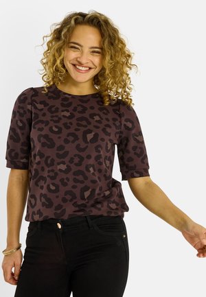 LÉOPARD - T-shirt imprimé - gris